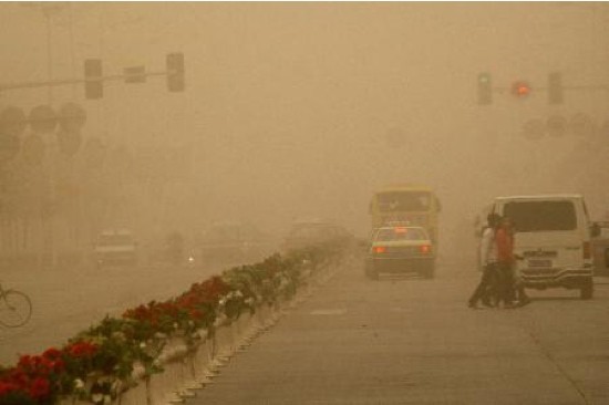tempête de sable en Chine