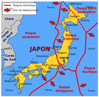 plaques tectoniques japon