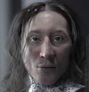 Reconstitution faciale 3D de Thomas Craven. Etape finale vue de face