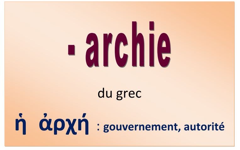 suffixe -archie