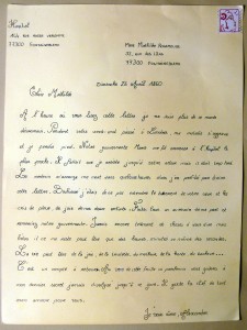 lettre de Marion 4°A