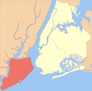 carte de Staten Island