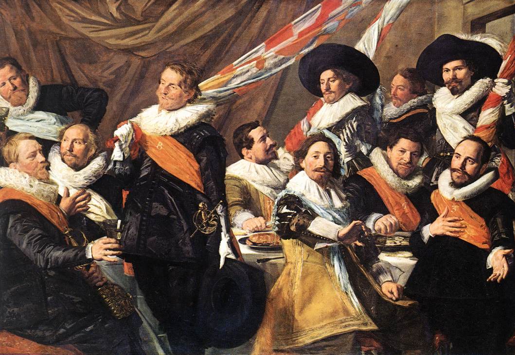 frans-hals-banquet-des-officiers-de-la-garde-de-saint-george-1627-huile-sur-toile-frans-halsmuseum-haarlem