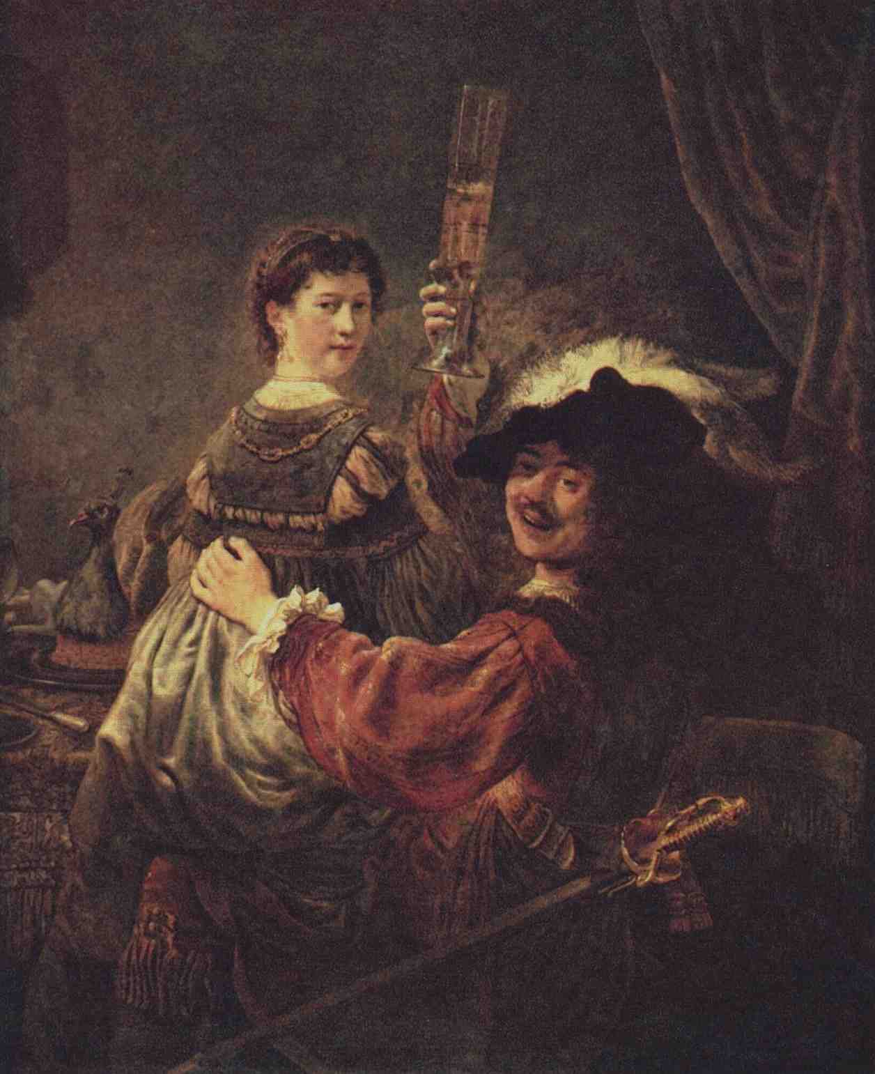 Autoportrait avec Saskia en fils prodique
