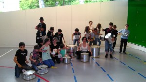 Atelier percussions brésiliennes (Photo : D. Gillot-Rouillard)