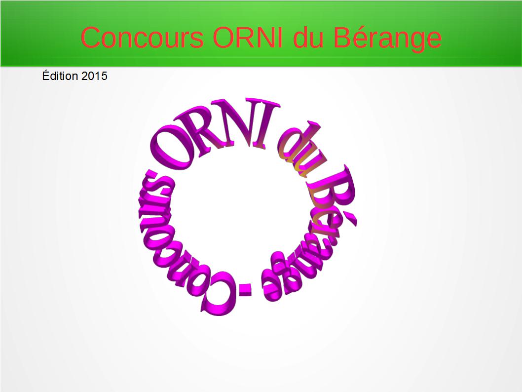 concours orni 2015