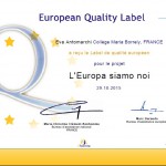 L'Europa siamo noi Quality Label Europeo