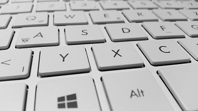 image d'un clavier d'ordinateur en gros plan