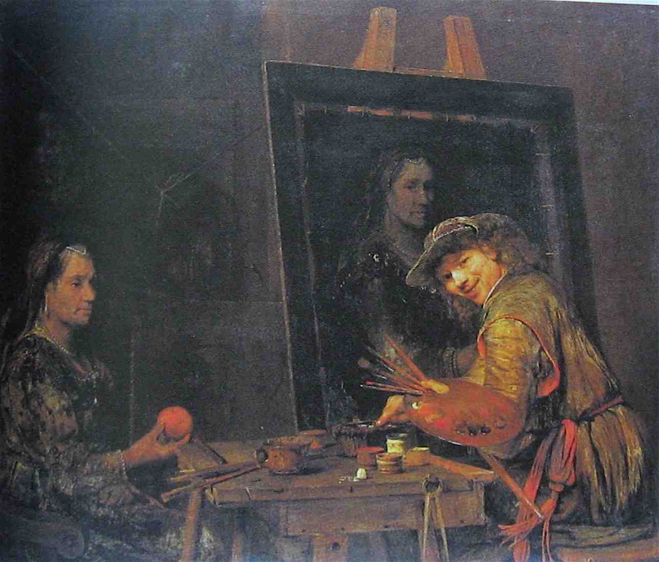Arent Gelder Autoportrait en Zeuxis 1685 Francfurt