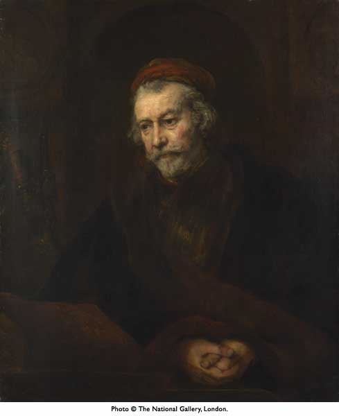 Portrait d'un homme en Saint Paul 1659 Londres National gallery toile 102x85cm