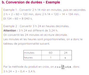 Conversion Proportionnalite Simple Basique Maths Culture