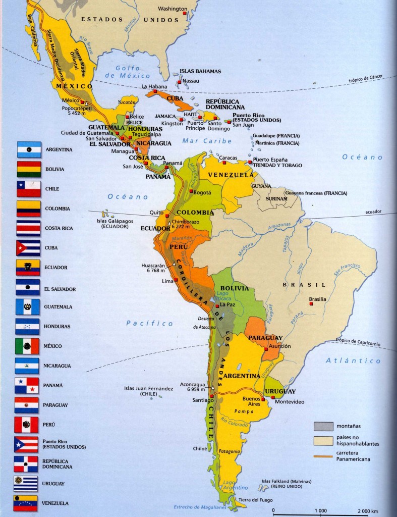 ESPA' TODOS » Países hispanoamericanos