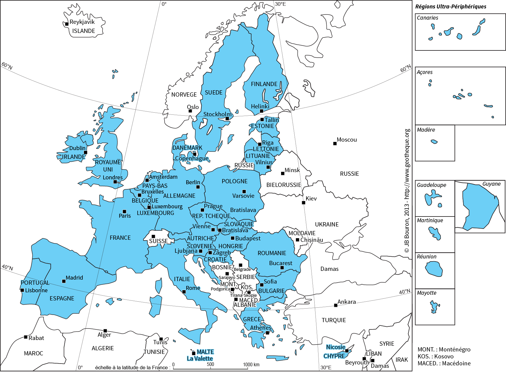 Capitales Européennes Lexique Histoire Géographie